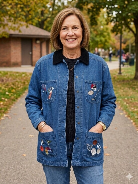 Christopher & Banks Jackets & Blazers - EUC Christopher & Banks  Jean Jacket Sz L  Embroidered. Cottage Core Teacher